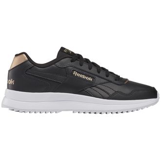 Reebok Womens Glide Sp, Black/White/Gold Metallic, 7.5