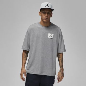 Nike Jordan Mens Jordan Flight Essentials Oversized T-Shirt in Grey | DZ7313-091