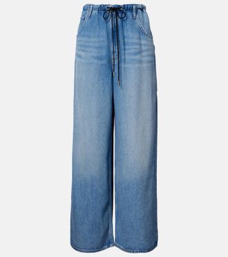 A Gold E Shaw wide-leg jeans