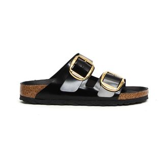 Birkenstock Arizona Big Buckle - Dames - Sandalen - Zwart - 38 EU - Leer - Schoenen