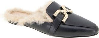 BCBGeneration Tara Bit Mule in Black/faux Fur at Nordstrom, Size 6.5