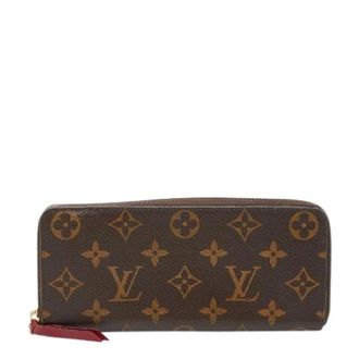 Louis Vuitton Pre-owned Wallets, female, Brown, Size: ONE SIZE Pre-owned Portefeuille Clemence Monogram Long Wallet