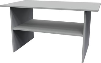 Welcome Furniture Paris Ready Assembled Coffee Table - Uniform Gloss & Dusk Grey - Welcome Furniture | TJ Hughes