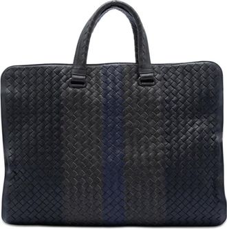 Bottega Veneta Pre-owned Bottega Veneta Nappa Intrecciato Club Fume Briefcase Ladies LYI51L8AB4MEA6UC