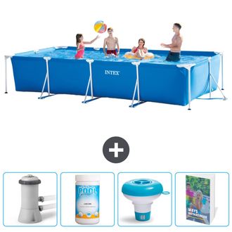 Intex Piscina Con Estructura Rectangular - 450x220x84 Cm - 7-piezas Scb120