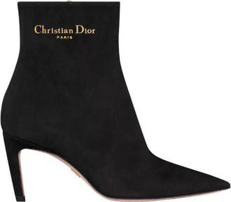 Dior My Heeled Ankle Boot - Dames - Laarzen met Hak - Zwart - 39 1/2 EU - Leer - Schoenen