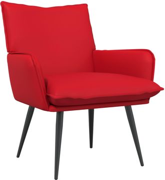 vidaXL Sill&oacute;n Rojo Cuero Sint&eacute;tico Vidaxl