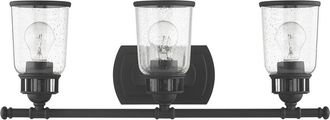 Livex Lighting 3-Light Black Vanity Sconce Wall Light