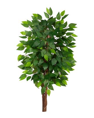 Nearly Natural 3Ft Artificial Double Trunk Ficus Tree