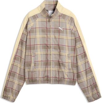 Puma (WMNS) PUMA T7 Relaxed Tartan Jacket Mouse Gray 636628-81