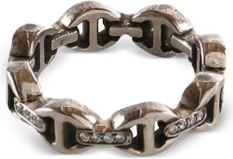 Hoorsenbuhs embellished ring - women - Sterling Silver/Diamond - 5