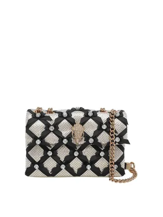 Kurt Geiger Beige And Black Kensington Crossbody Bag
