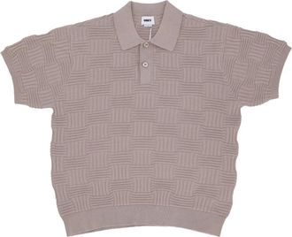 Obey Korte Mouw Polo Sweater Zilver Grijs - Heren - Polos - Grijs - XL - Katoen - Tops