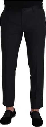 Dolce & Gabbana Suit Broeken - Heren - Nette broeken - Zwart - L - Wol - Broeken