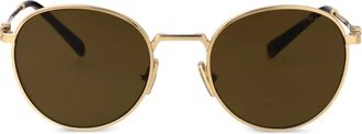 Miu Miu Eyewear Occhiali da sole con logo - Oro