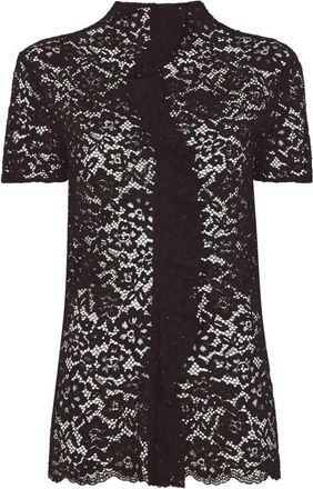 Proenza Schouler Stretch Kanten Top - Dames - Blouses - Zwart - 2XS - Nylon - Overhemden