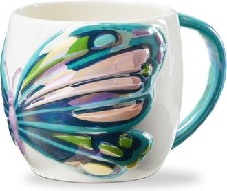 Tag Everyday Butterfly Earthenware Mug Multi 17 oz 4.03x4.03x3.78 in in Blue at Nordstrom