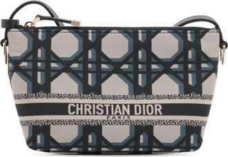 Dior Pre-owned Shoulder Bags, female, Multicolor, Size: ONE SIZE Pre-owned Canvas Shoulder Bag
