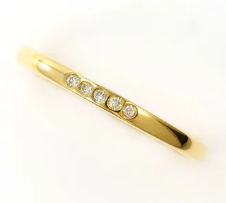 C&A Yellow Gold Yellow Gold (18K) Band Ring (Pre-Owned)