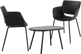 Clp Clp - Grupo De Asientos Velvena Negro 2 Sillas