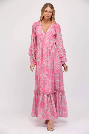 Fate For The Love Maxi Dress In Pink
