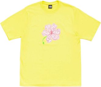 St&uuml;ssy S Flower T-Shirt Lemon 1905189-LEMO