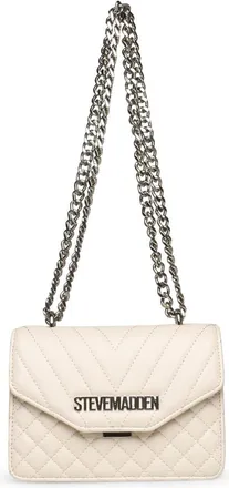 Steve Madden Womens Accessories Bstake 2 Chain Cross Body Bag in Bone - White - One Size