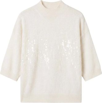 PESERICO Mujer, Jerseys, Blanco, Talla: XS