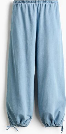 H&M Balloon-leg Denim Trousers in Light Denim Blue at Nordstrom, Size Xx-Small
