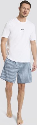 HUGO BOSS Shorty BOSS, Damen, Gr. XXL, wei&szlig;, neutral, Jersey, Obermaterial: 57% Viskose, 40% Baumwolle, 3% Elasthan, normal, Rundhals, Homewear-Sets Shorty