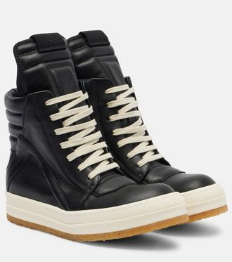 Rick Owens Black Hollywood Geobasket Sneakers from $1,136.00