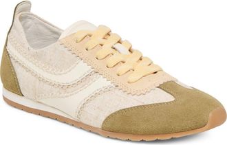 Dolce Vita Delaney Sneaker in Olive Multi Linen at Nordstrom, Size 7.5