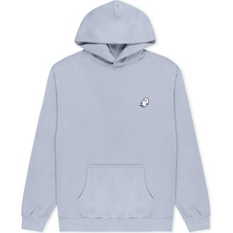 Dalix Ghost Relaxed Midweight Faded Fleece Hoodie in Faded Powder at Nordstrom, Size Xx-Large