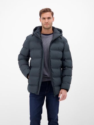 Lerros Winterjacke LERROS Herren Winterjacke - smart und unkompliziert, Herren, Gr. L, blau night, 100% Polyester, Jacken Winterjacke