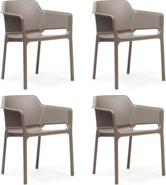 Nardi Net Armlehnstuhl 4 x, tortora