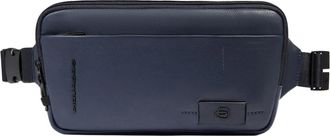 Piquadro Russel Heuptas - Heren - Heuptassen - Blauw - ONE Size - Leer - Tassen