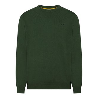 Sun 68 Jersey de punto con cuello redondo - Knitwear - Hombre - Verde - 2XL