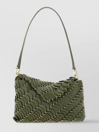 Paco Rabanne hardware gold shoulder bag structured texture