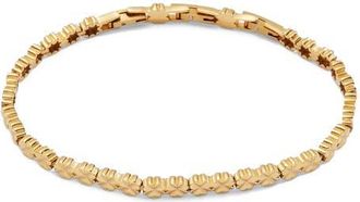 Alex and Ani Lucky Clover Tennis Bracelet in Gold at Nordstrom