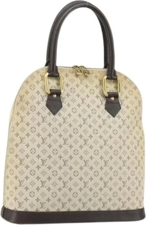 Louis Vuitton Pre-owned Handbags, female, Beige, Size: ONE SIZE Pre-owned Canvas Handbag
