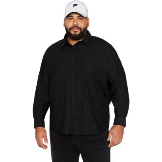 Fabletics Mens The Don Long Sleeve Button Up in Black at Nordstrom, Size Xx-Large