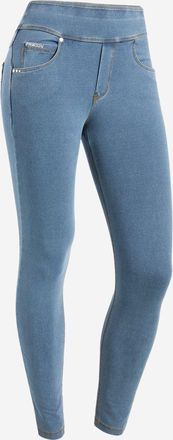 Freddy Jeggings FREDDY Leggings NOWY1MC002ORG, Damen, Gr. L, EURO, blau (light blau jeans, blau seams), Obermaterial: 84% Baumwolle CO. 16% Elasthan EL., Hos