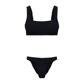 Hunza G Dames, Badkleding, Zwart, Maat: ONE Size Tweed