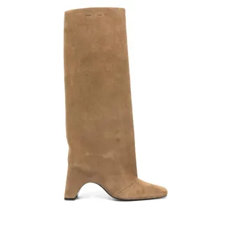 Coperni Square-toe Heeled Knee-high Boots