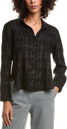 Bella Dahl Lurex Plaid Top
