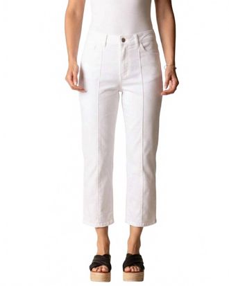 Habitat Seamed Cropped Flare Pants In White