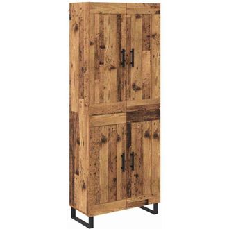 vidaXL Aparador Alto Madera Vieja 69,5 X 34 X 180 Cm Vidaxl