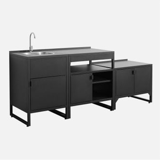 Sweeek Cucina esterna 3 moduli acciaio inossidabile