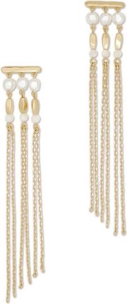 Ramy Brook Viona Mother-of-Pearl Linear Drop Earrings in Gold at Nordstrom