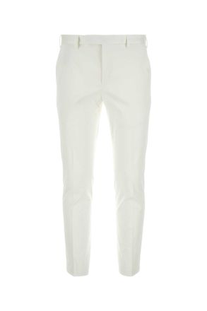 Pantaloni Torino White Stretch Cotton Pant
